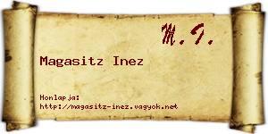 Magasitz Inez névjegykártya